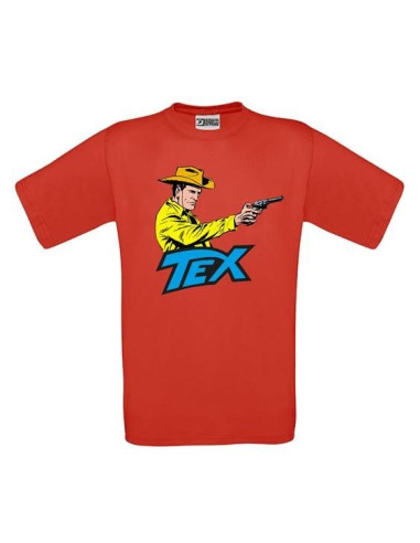 Tex - Rossa Tex Che Spara (T-Shirt Unisex Tg. S)