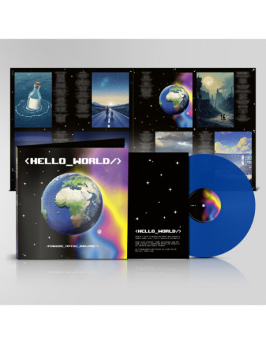 Pinguini Tattici Nucleari - Hello World - Lp Colorato Ocean Blue