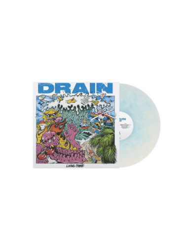 Drain - Living Proof - Electric Blue and Milky Cle