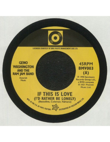 Washington Geno And The Ram Jam Band/Stuart Smith - If This Is Love (I'D Rather Be Lonely)