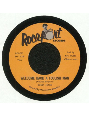 Jones Bobby - Welcome Back A Foolish Man