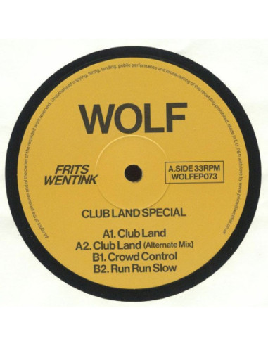 Frits Wentink - Club Land Special