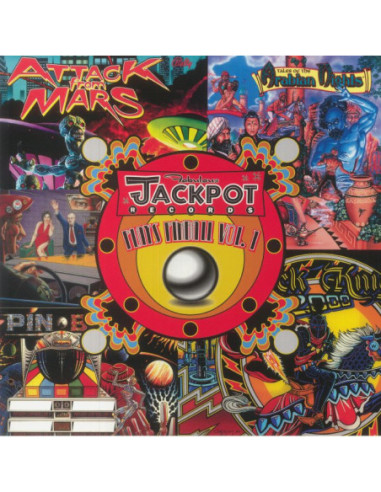 Various - Jackpot Plays Pinball Vol 1 - translucent red vinyl LP