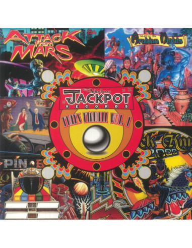 Various - Jackpot Plays Pinball Vol 1 - orange vinyl LP