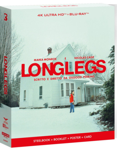 Longlegs (Ultra Limited Edition Steelboook + Gadget) (4K Ultra Hd+Blu-Ray Hd)