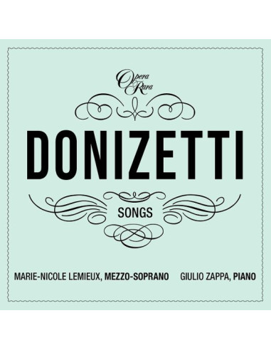 Lemieux Marie-Nicole and Zappa Giulio - Donizetti Songs Vol. 4 - (CD)