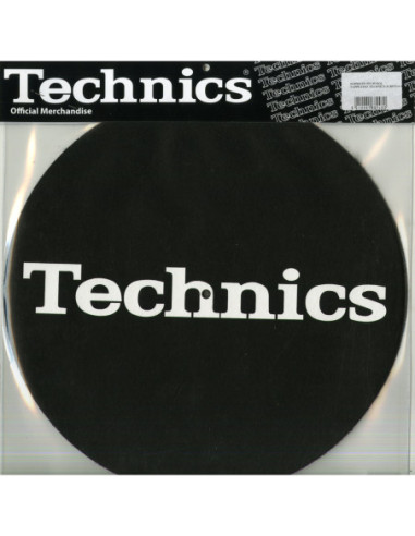 Slipmats Technics - Tappetino Technics Scritta Bianca (2 Pz.)