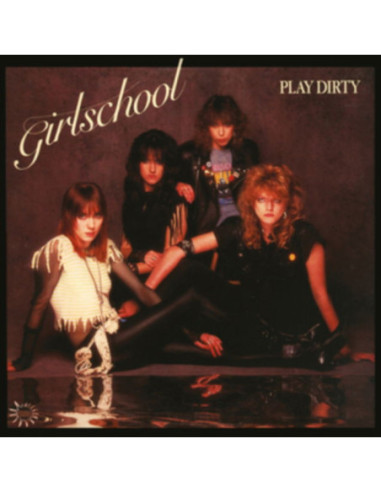 Girlschool - Play Dirty (Red Marble Vinyl) - Gatefold cover