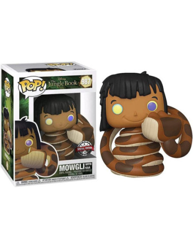 Disney: Funko Pop! - The Jungle Book - Mowgli With Kaa (Vinyl Figure 987)