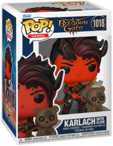 Baldur'S Gate: Funko Pop Games - Karlach With Clive (Vinyl Figure 1018)