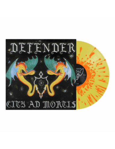 Defender - City Ad Mortis (Vinyl Transparent Yellow, Orange Splatter)