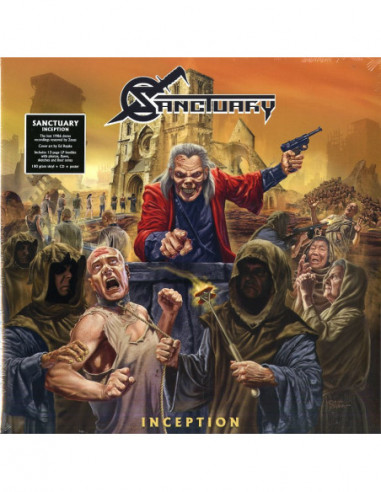 Sanctuary - Inception (Gatefold Black Lp Booklet + Cd + Poster)